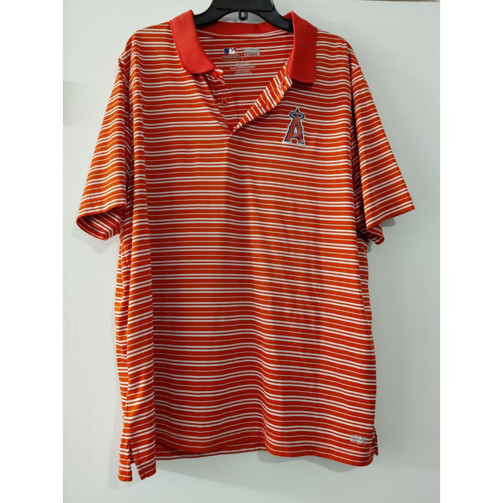 Men's Los Angeles Angels MLB TX3 Cool Short Sleeve Golf Polo Shirt XXL 2XL Red